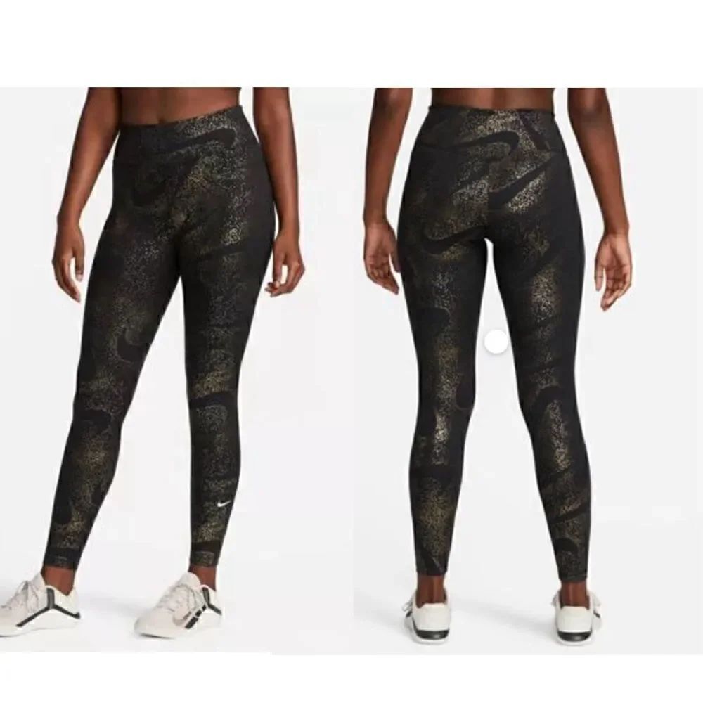 Nike One performance glitter printed leggings